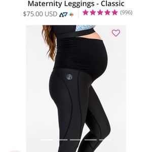 NWOT Cadenshae maternity workout capris